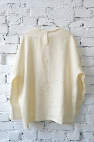 Long Sleeve Base Top | Lin | Pale Yellow