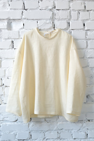 Long Sleeve Base Top | Lin | Pale Yellow