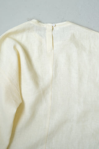 Long Sleeve Base Top | Lin | Pale Yellow