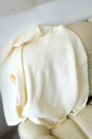Long Sleeve Base Top | Lin | Pale Yellow