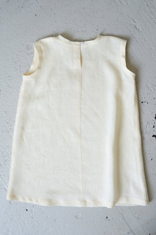 Simple Dress - med og uten erme | Lin | Pale Yellow