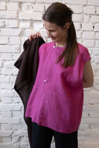 Vest | Lin | Magenta