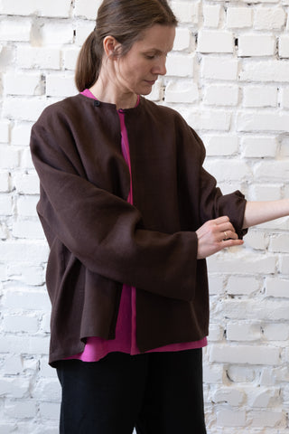 Simple Jacket | Lin | Brown