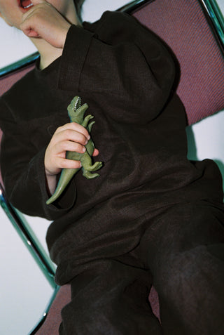 Long Sleeve Base Top | Lin | Brown