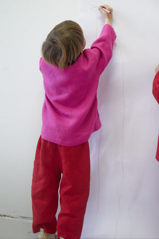 Wide Trousers | Lin | Classic Red