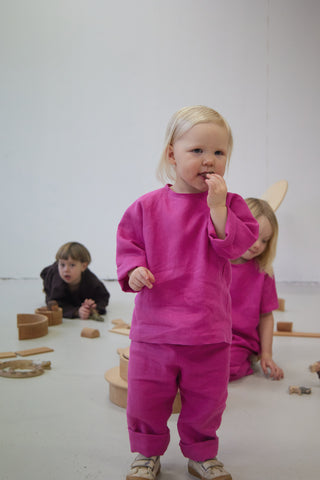 Basic Trousers | Lin | Magenta